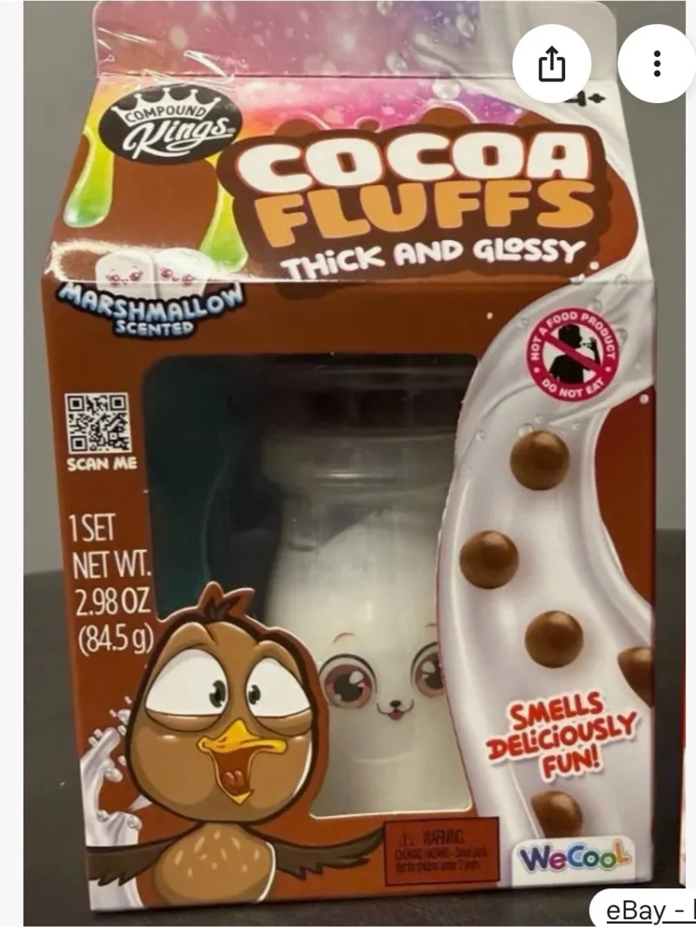 Compound Kings Cocoa Fluffs Marshmallow Scented Squishy Slime with mix ins